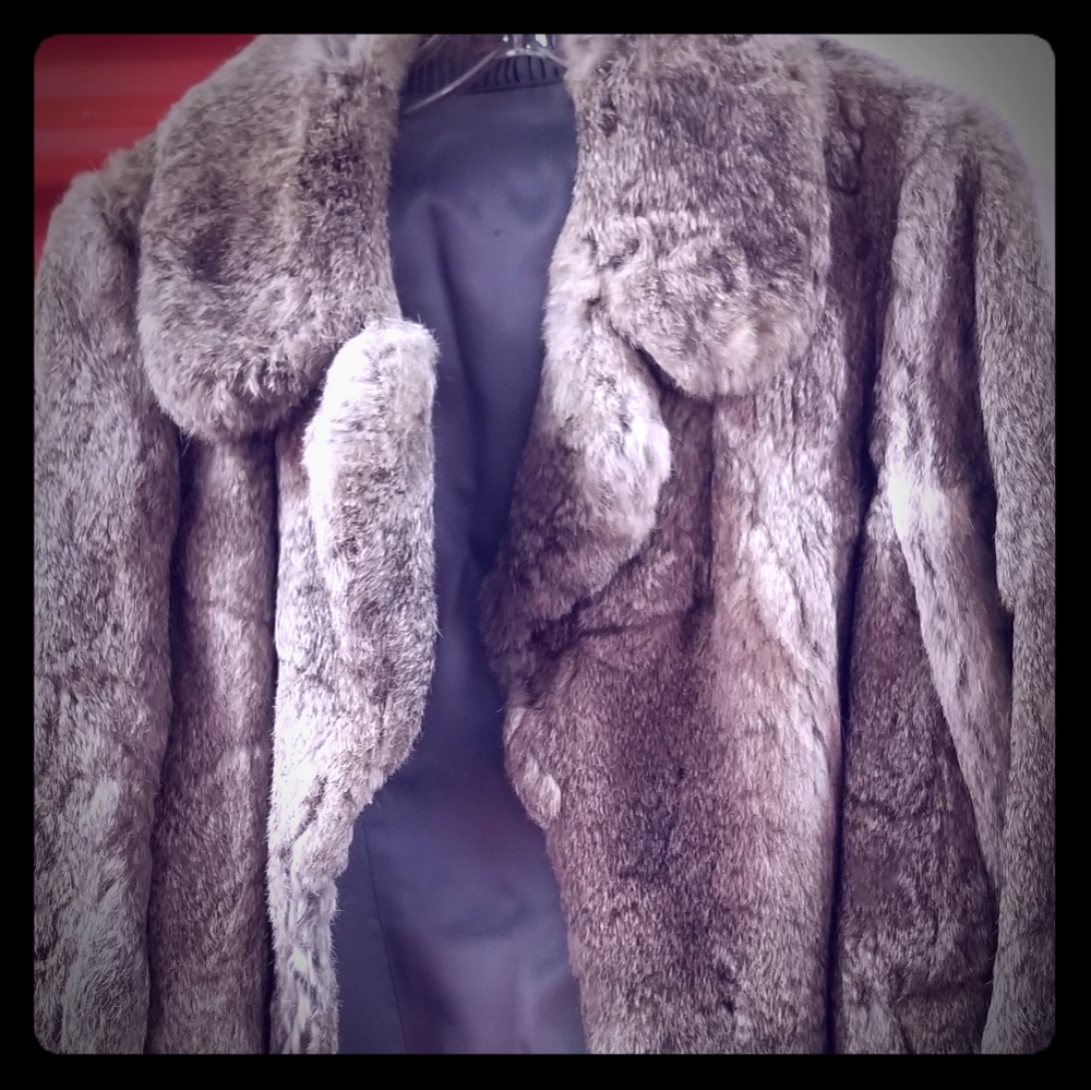 Echt Peiz vintage canine fur coat size 42